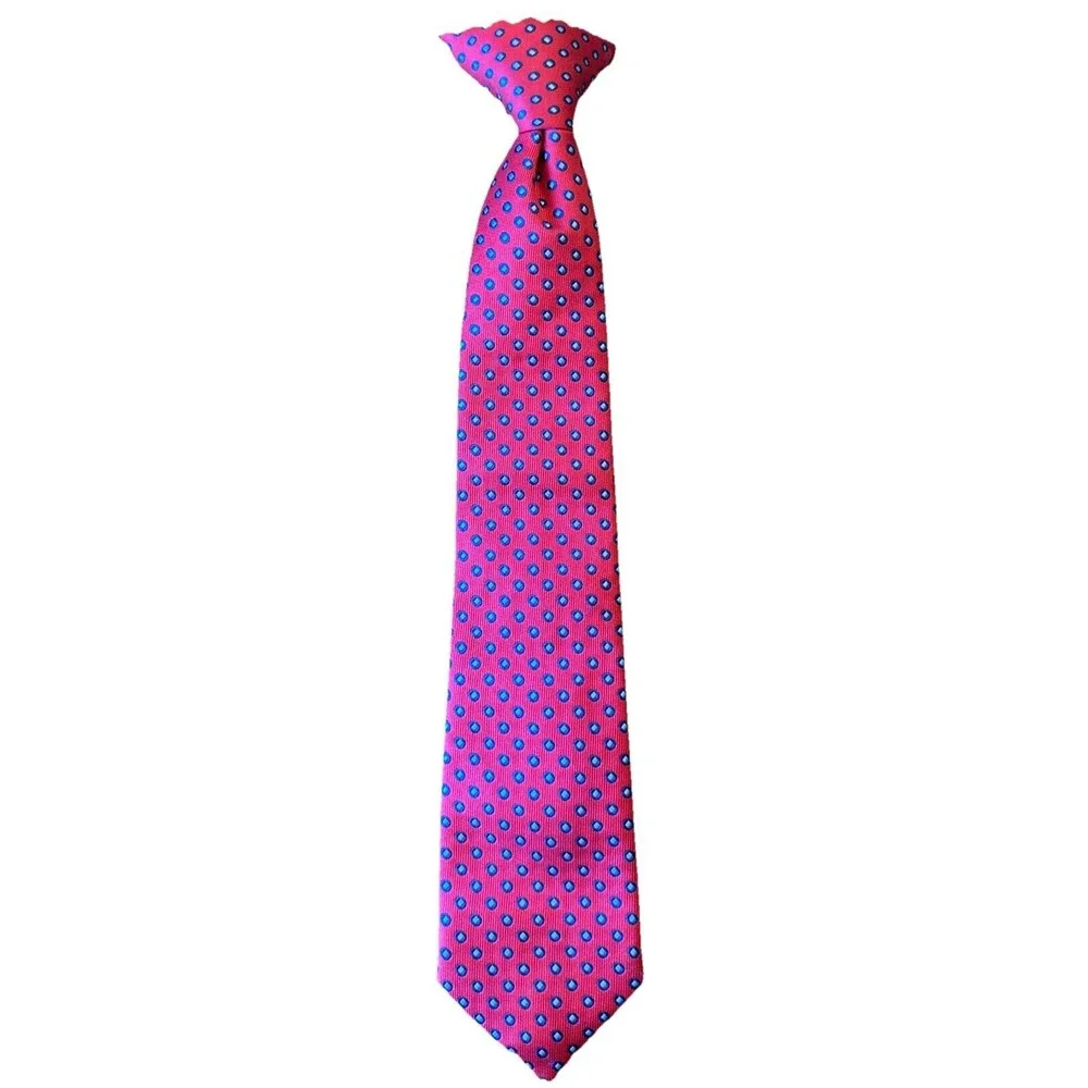 Ralph Lauren CHAPS Red Clip On Tie 14” Boys